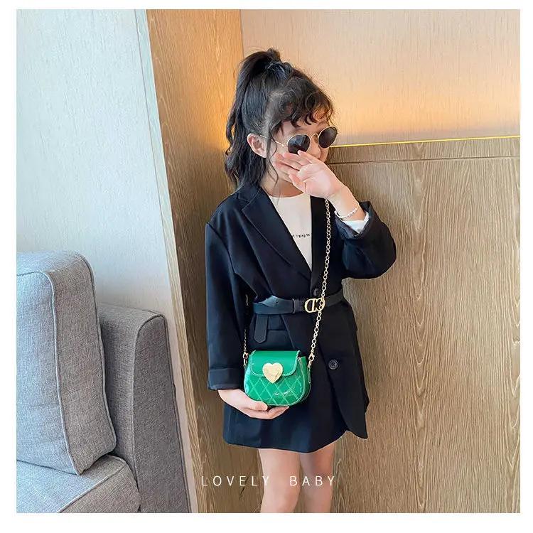 Lindas Bolsas Transversais Infantis de Couro Envernizado Fofa Mini Bolsa de Ombro para Meninas Pequenas para Crianças Moda Porta-Moedas Pequenas Bolsas de Mão