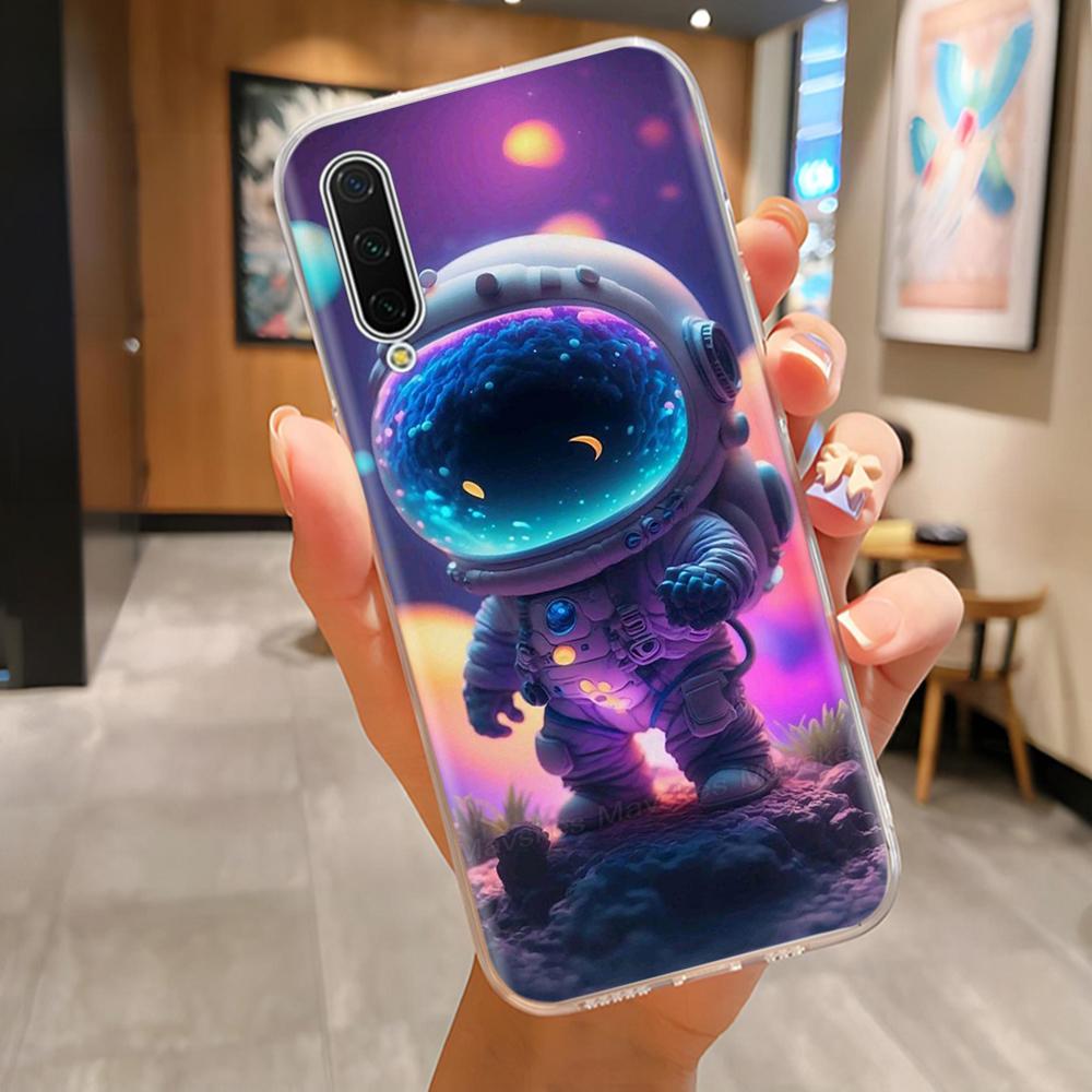For Xiaomi Mi A3 Back Cover For Xiaomi CC9e Protection Phone Case Cartoon Silicone Shell Full Coverage Anti Drop Funda Casing
