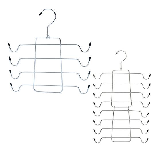 Stainless Steel Underwear Hanger Multi-Layer Non-Slip Towel Drying Rack Foldable Portable Clothes Rack for Travel Home Closet Bathroom