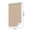 Zigzag Coral and Lime Wallpaper for Living Room and Bedroom 50x1000