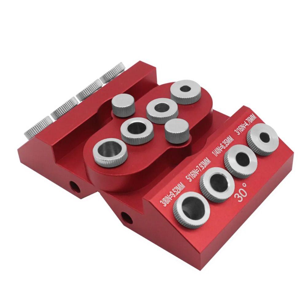 Adjustable Drill Hole Guide Jig 30/45/90 Degree Woodworking Hole Drill  Stairs Handrail