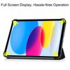 Case for iPad A16 11 2026 iPad 10th 10.9'' with [Tri-fold Stand +  Auto Wake/Sleep],Colorful Premium PU Leather Case Shockproof