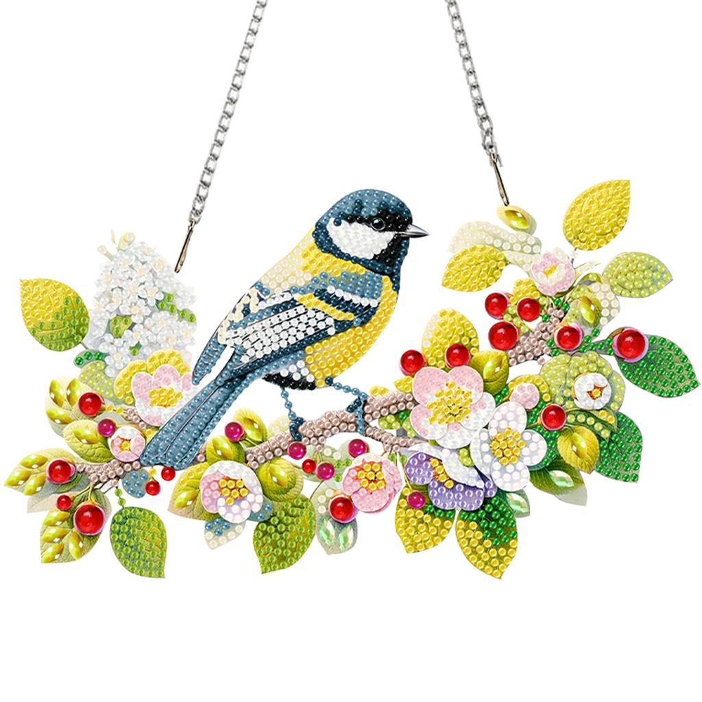 Animal Theme 2D Flat DIY Acrylic Rhinestone Diamond Art Window Pendants Diamond Painting Dots Pendant Wall Door Decoration