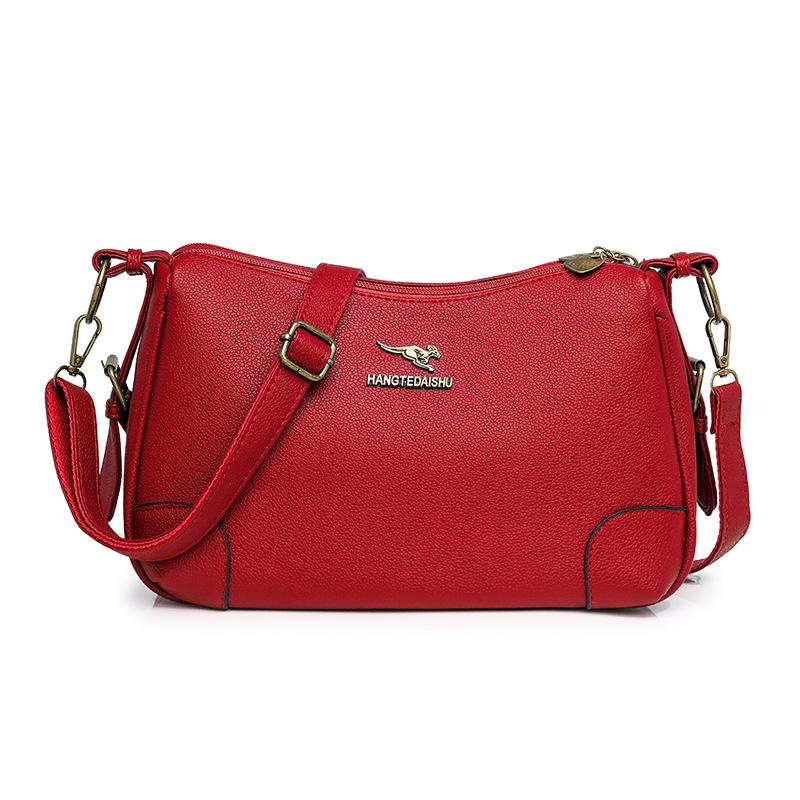 Solid Color Shoulder Bag Women's Bag Large Capacity Small Square Bag Commuter Crossbody Bag
