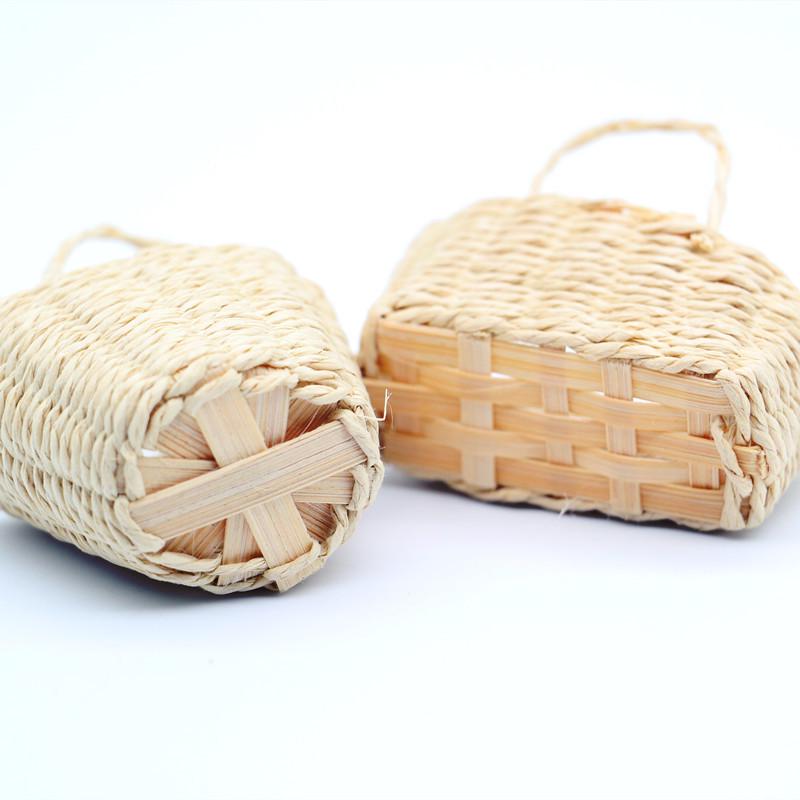 Dollhouse Miniature Woven Basket Playset Prop