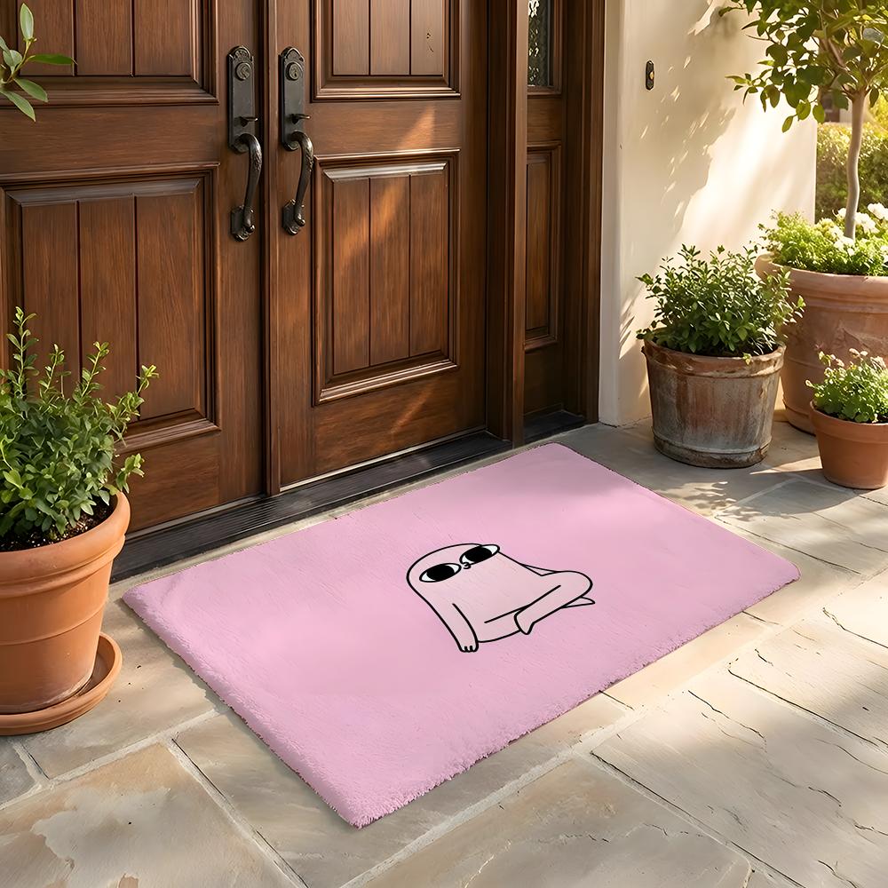 Floor Mat Soft Flannel Rug Non-Slip Absorbent Mat for Bathroom Bedroom Home Decor Anime Cute K-ketnipzS