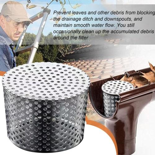 Rain gutter net, stainless steel garbage catcher, leaf catcher, rain gutter filter, leaf catcher net, rain gutter cover, drain protector, anti-cloggin