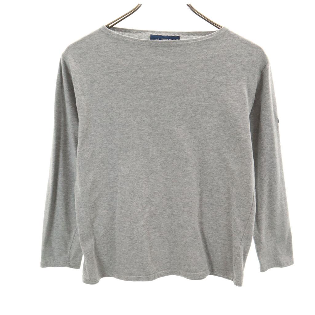 SAINT JAMES Made in France Long sleeve Boat neck Cut XS gray Women Used