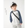 European Boys' Raglan Spring Wear T-shirt Pure Cotton New Spring Wear Easiest for Match Baby Toddler Bottoming Shirt Tops Kids Children's Clothing