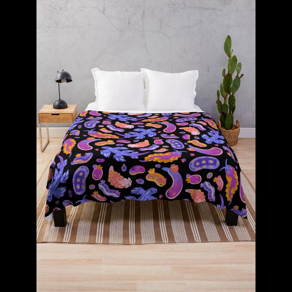 Sea Slug Throw Blanket Soft Cozy Plush for Couch or Bed Home Decor Throw 75X95CM
