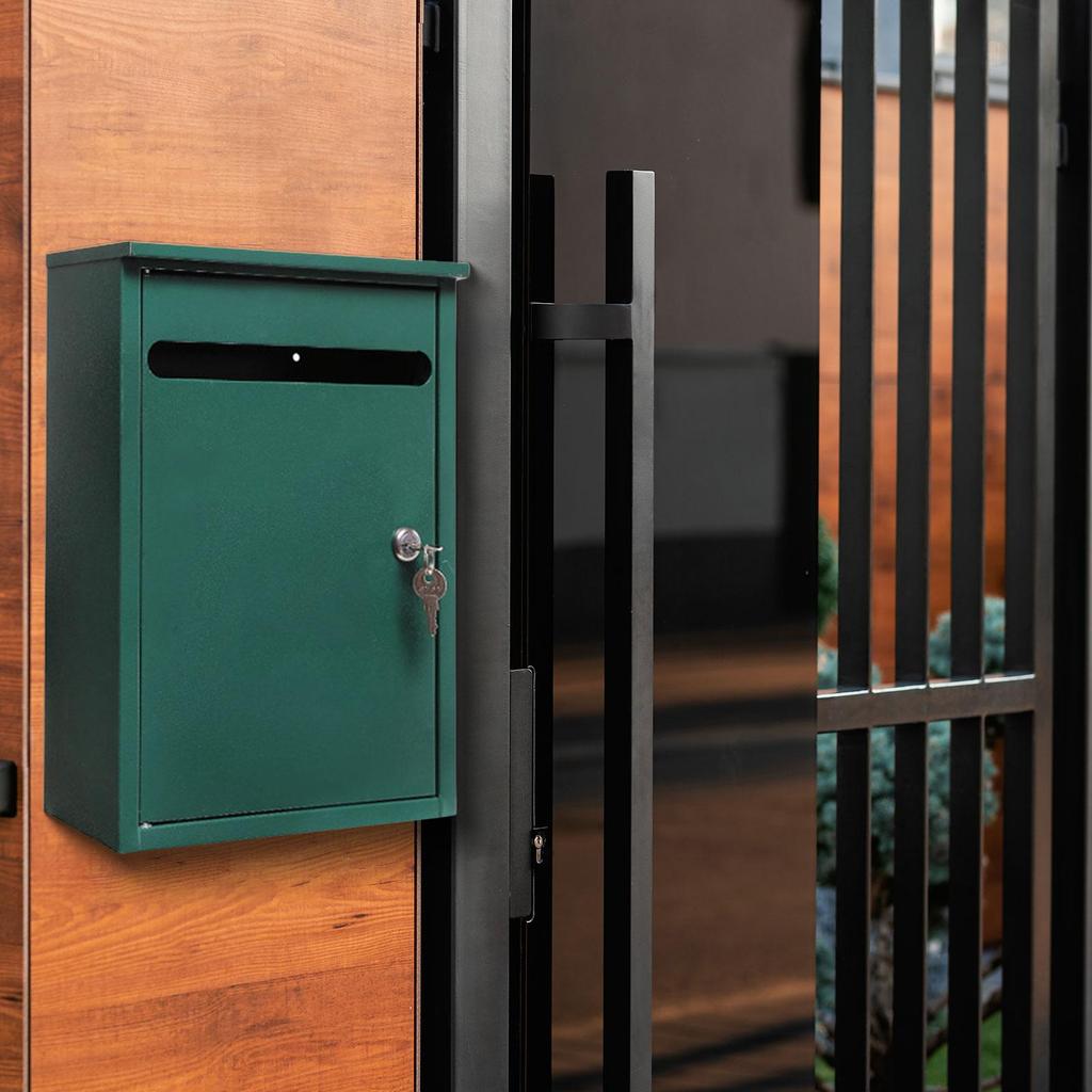 Wall Mount Mailbox Apartment Building Complaint Box Large Capacity Easy Installation Package Drop Anti Ruse House Metal Postbox