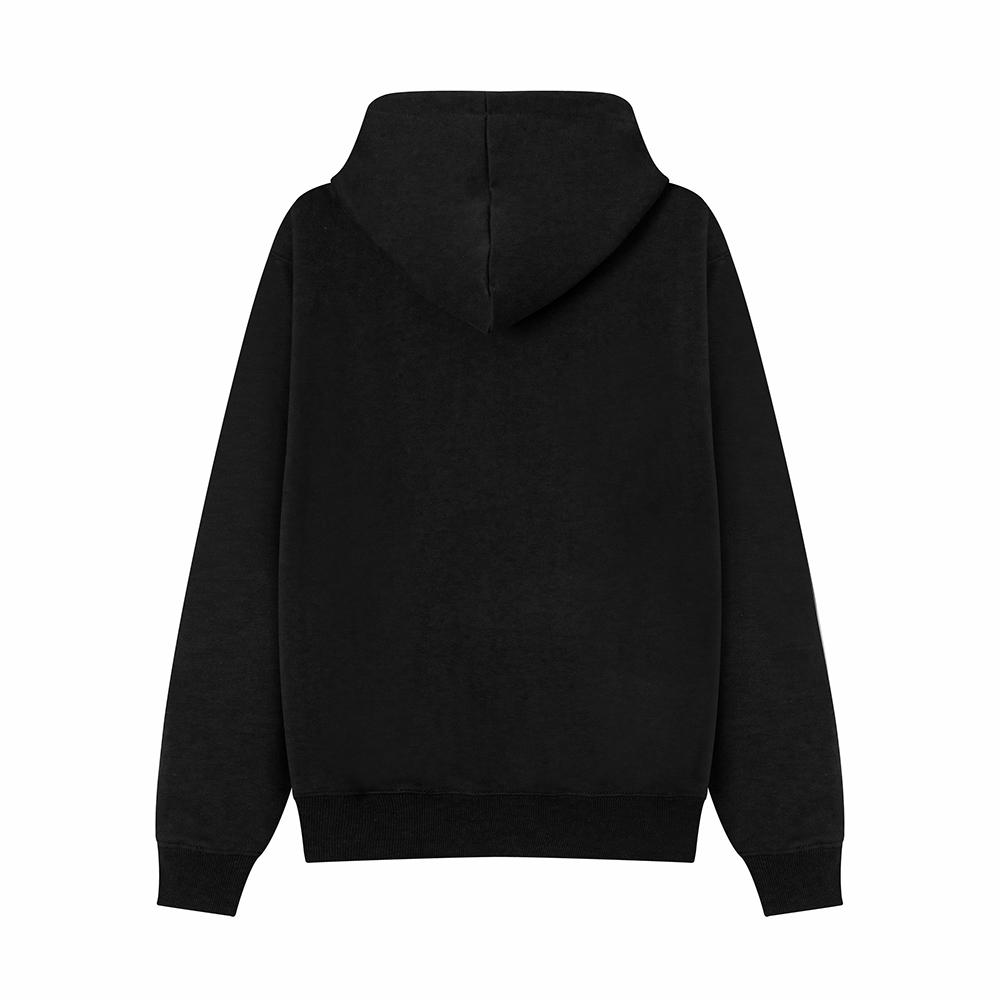 669 AMI Men's Autumn and Winter New Embroidered Zipper Hoodie
