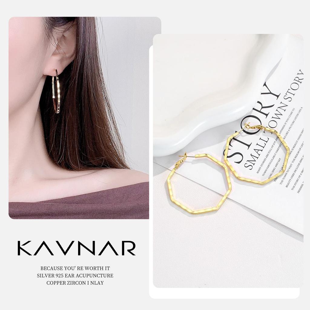 High-End 925 Sterling Silver Twisted Metal Stud Earrings for Women