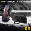 case for 17 16 15 14 13 12 pro max 360 degree rotating magnetic bracket lens protective cover tough shell plain With Holder