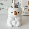 Large Capacity Koala Pen Holder Plastic Makeup Brush Cylinder Koala Storage Box  Home