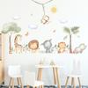 1Pc Cartoon Cute Bear Deer Smiling Animal Wall Stickers for Bedroom Living Room Nursery Decoration Wall Decals Kids Room Decor