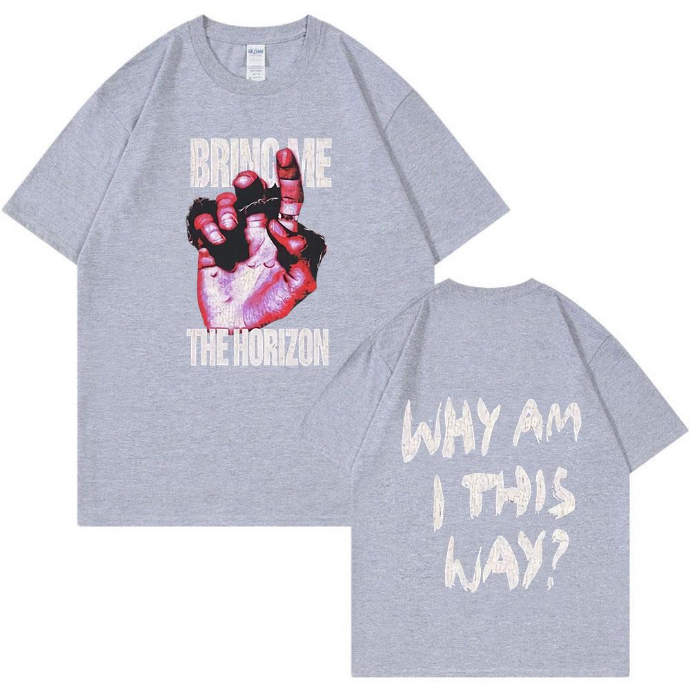 BMTH BringMe TheHorizon Band T-shirt Men Women Hip Hop Vintage Oversized T Shirt High Quality 100% Cotton Short Sleeve T-shirts