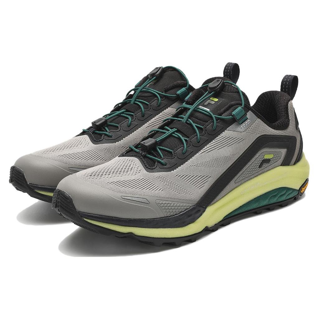 New FILA SPD LYNX 2 Wear resistant And Lightweight Low Top Trail Running Running Shoes Men's Elephant Gray A12M411208FEB