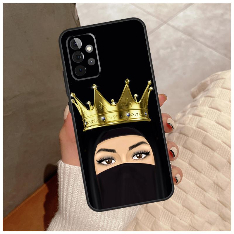Islamic Hijab Girl Queen For Samsung Galaxy A13 A33 A53 A34 A54 A14 A15 A16 A26 A36 A56 A12 A32 A52 A06 A35 A55 Case