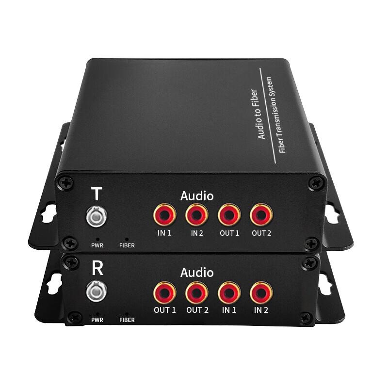 Yeren 4-Channel Unidirectional RCA Audio Fiber Optic Converter