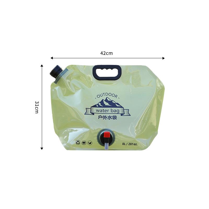 Outdoor Mini Folding Water Bag Camping 5/8L Large Capacity Portable Water Bag Thickened Soft Food Grade Water Storage Bag