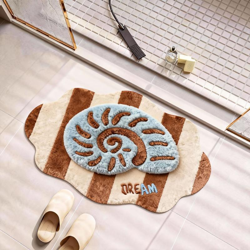 Cartoon Dirt Resistant Pvc Silk Ring Door Mats Hallway Doorway Foot Dust Removal Easy Clean Wear-Resistant Anti-Slip Floor Mat