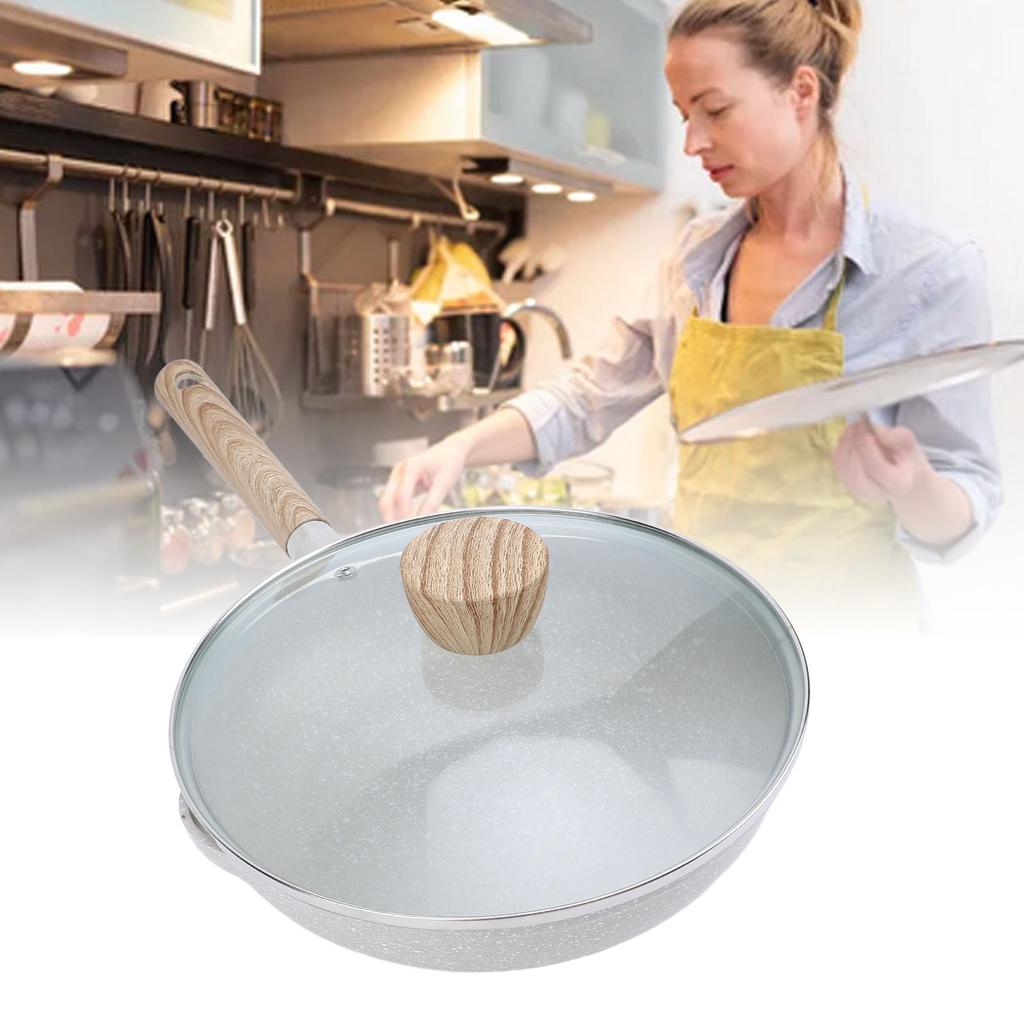 24cm Maifan Stone Frying Pan Professional Prevents Stick Easy Cleaning Efficient Even Heating Cookin