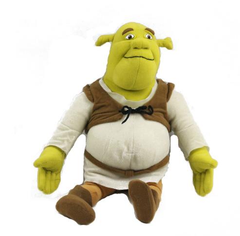 Set di peluche della serie Shrek con Principessa Fiona, Uomo di Pan di Zenzero, Ciuchino e Gatto con gli Stivali Bambole Morbide Cartoon Regali per Bambini