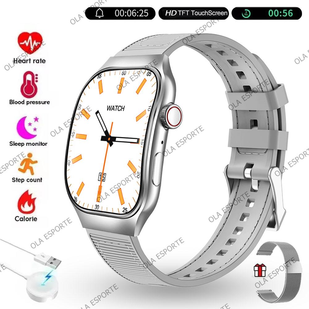New Bluetooth Call Smart Watch Men 2.01” HD Curved Screen Sports Watches ECG+PPG Health Monitor Smartwatch For Android IOS