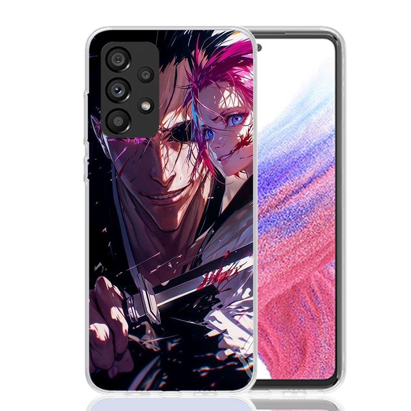 Zaraki Kenpachi Bleach Phone Case for Samsung Galaxy A52 A51 A50S A12 A22 A32 A72 A10S A30S A31 A71 Note 20 Ultra 10 Plus S10 Ga