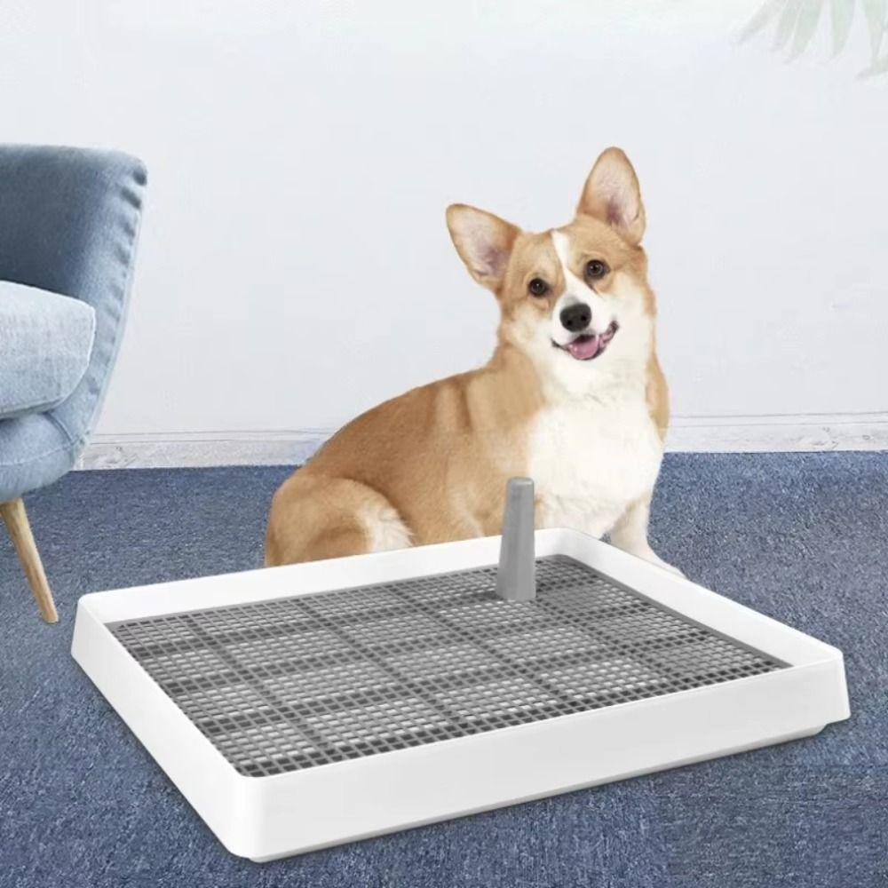Plastic Portable Pet Toilet Mesh Puppy Urine Tray Indoor Training Dog Potty Pad  Pet Supplies