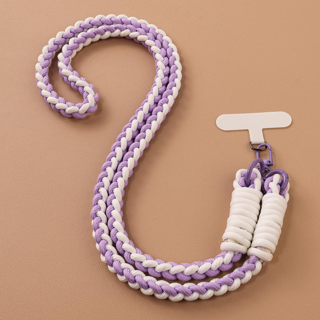 Braided Four-strand Mobile Phone Strap Lanyard, Long Men's and Women's Durable Lanyard, Strong Neck Rope, Outdoor Ins Clip, Anti-drop.