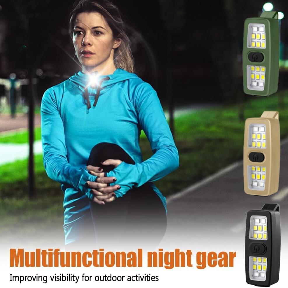 LED Camping & Emergency Clip Light: Safe, Lightweight, Portable for Outdoor, Cycling, Hiking