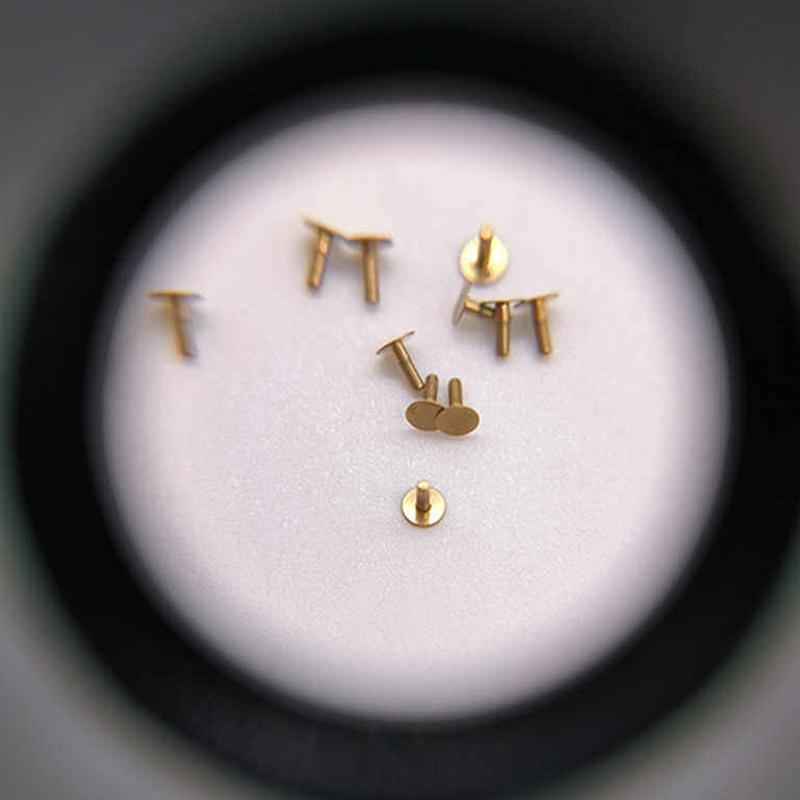 2Pcs Copper Watch Dial Feet 0.64/0.69/0.74/0.79/0.94Mm Stem Watch Movement Repair Watch Replacement Spare Parts Accessories