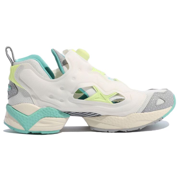Reebok InstaPump Fury 95 Teal Energy Glow Unisex Sneakers Cream Chalk Semi-Classic-Teal GV9638