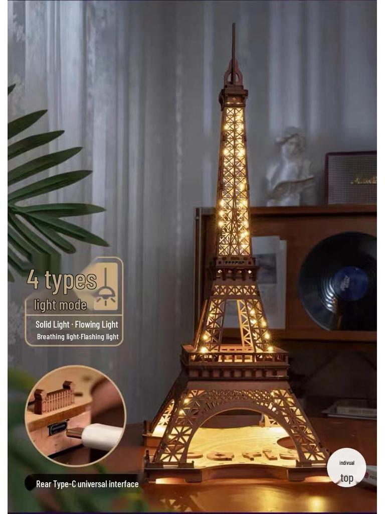 DIY Wooden Owl Clock Train Model - Creative Assembly Toy & Password Box