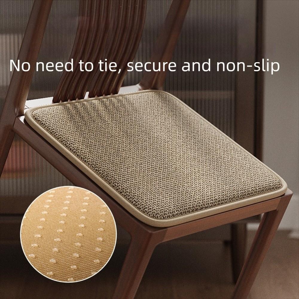 Memory Foam Chair Cushion Thick 1.5cm Chair Mat Comfortable Linen Fabric Seat Pad Dining Chair