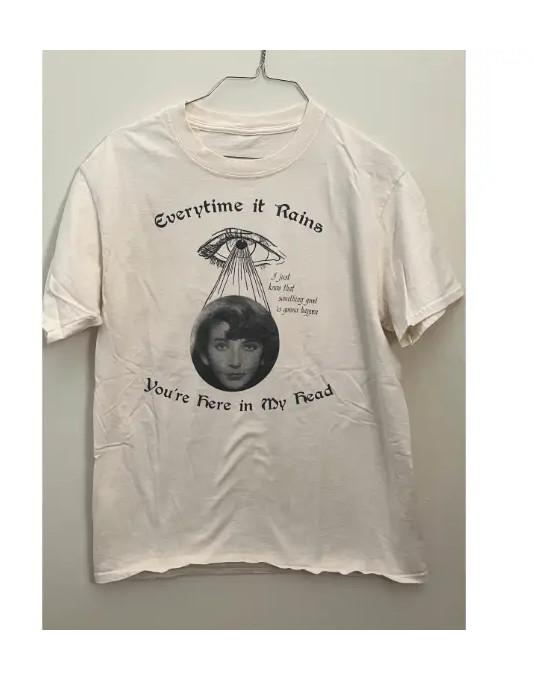 Kate Bush Everytime it rains you’re here in my head funny T-shirt size S-5XL S