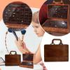 Wooden Crystal Collection Box Suitcase Stone Collection Ornaments