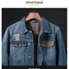 2025 Men's Loose Casual Denim Jacket for Spring and Autumn - Teenager Workwear Shirt Top