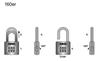 ABUS Variable Number Padlock 160-50