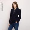 LANCY 100% Wool Short Double-Faced Blazer Coat