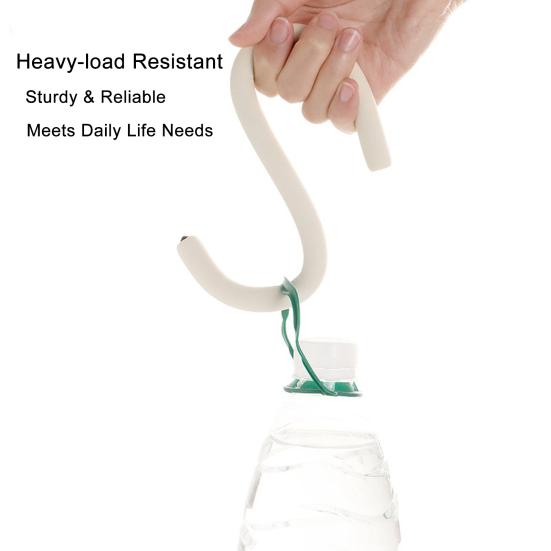 Multifunctional Bendable Hanging Hooks,Flexible S Hook Hanger for Closet, Kitchen, Cupboard Lock and Phone Stand
