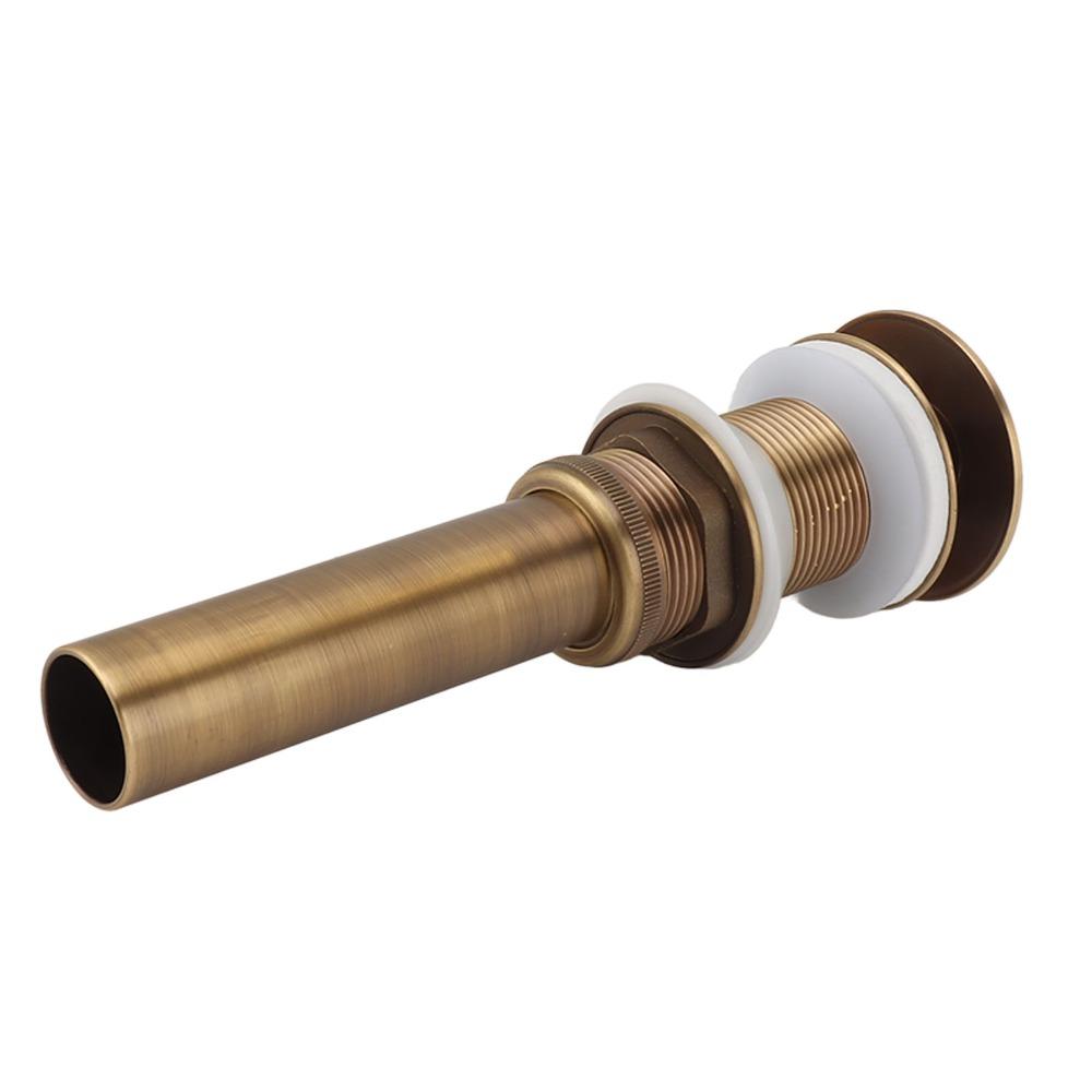 Brass Material Drain Stopper Push Bounce Sink Drain Stopper Vessel Sink Drain Bathroom Basin