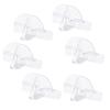 Pack Of 6 Sturdy Clear Wall Mounted Glasses Holders Self Adhesive Storage Rack For Doors Entrances And Living Rooms