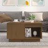 Coffee Table Honey Brown 60 X 61 X 32.5 Cm Solid Pine Wood