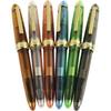 Gullor Jinhao 992 Plastic Fountain Pen Golden Clip, Transparent, 6 Colors, 6PCS