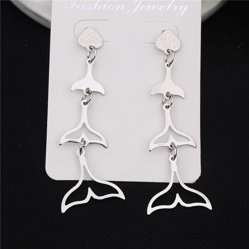 

New Stylish Metal Long Hanging Earrings for Women Geometric Statement Uneven Rhombus Pendants Ladies Drop Earrings pendientes