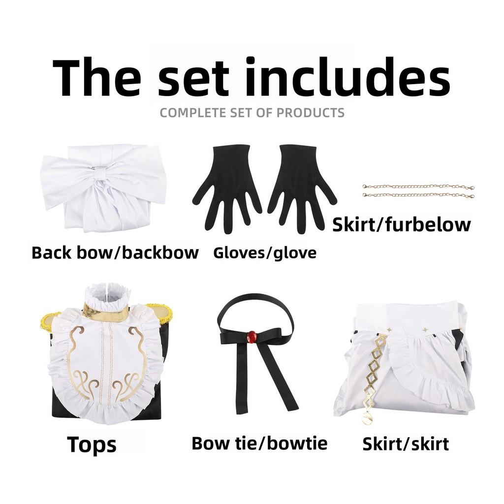 

Playing Death Game To Put Food On The Table Cosplay Costume Red Girl Maid Dress For Anime Role Play M