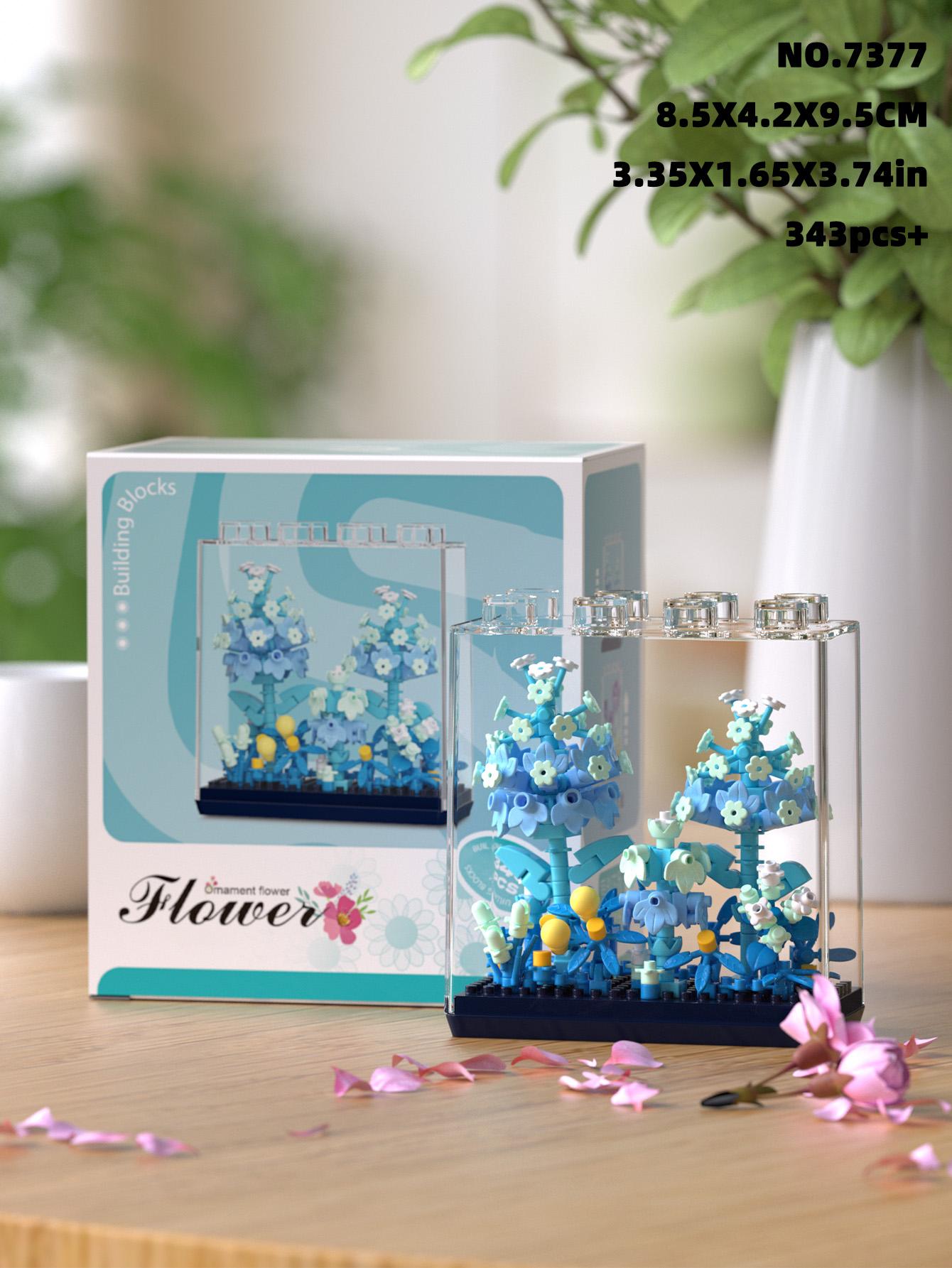 

9 creative flower box building blocks Eternal Flower series desktop decorations flower building blocks gift toys and ornaments